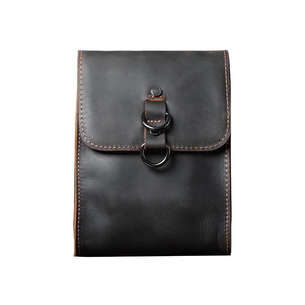 First Layer Cowhide Leather Crazy Horse Everyday Joker Men's Shoulder Bags