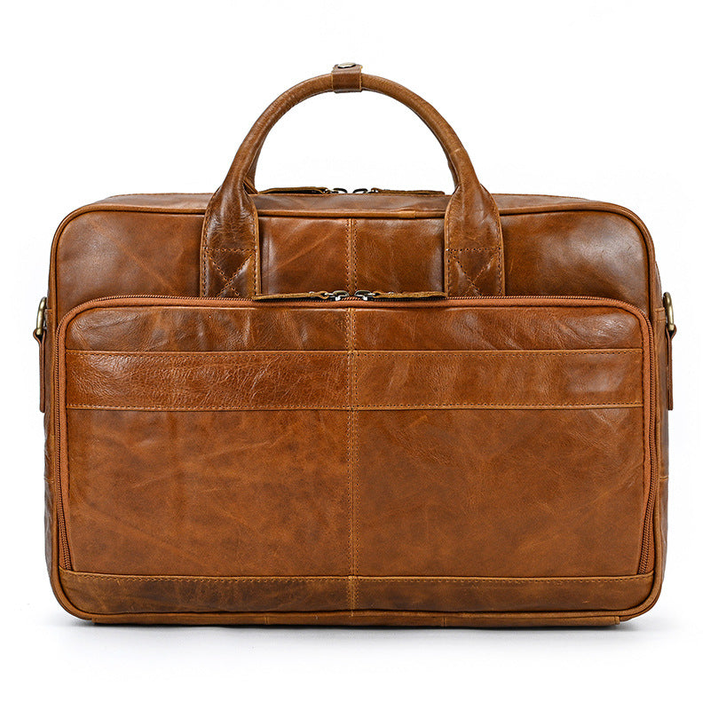 Men's Leather Vintage Business Commuter Computer Men's Briefcases