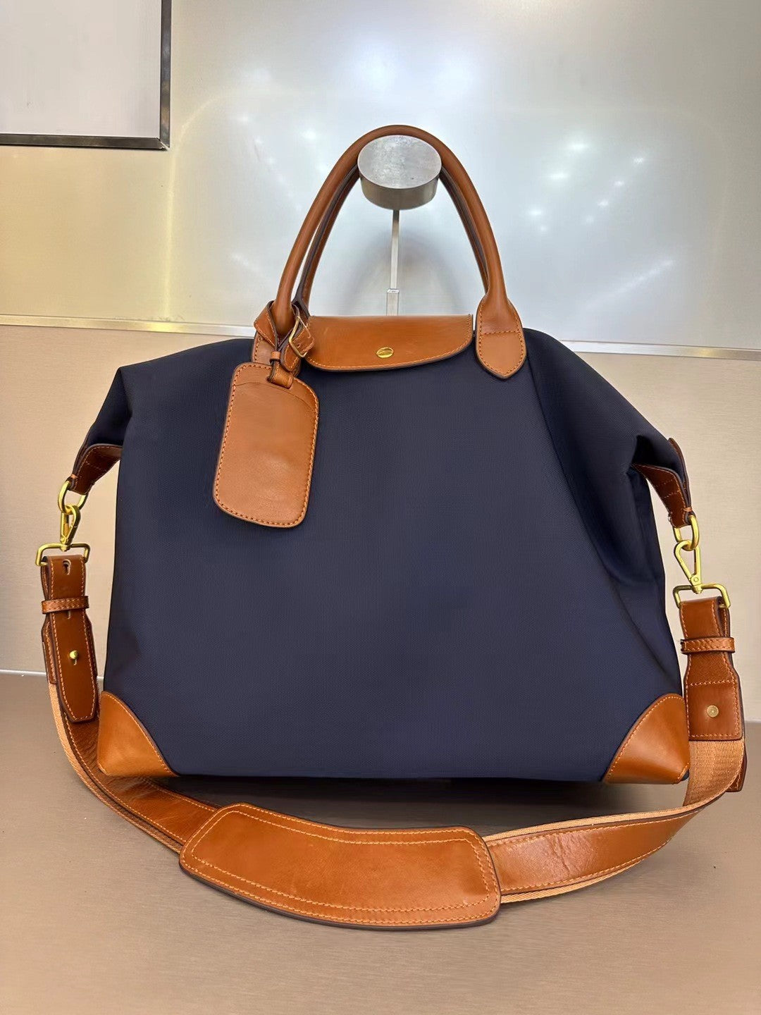 Waterproof Cloth With Oil Wax Leather Handbags