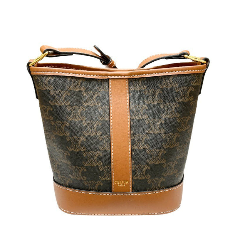 Women's Genuine Leather Commuter Presbyopic Arc High-grade Crossbody Bags