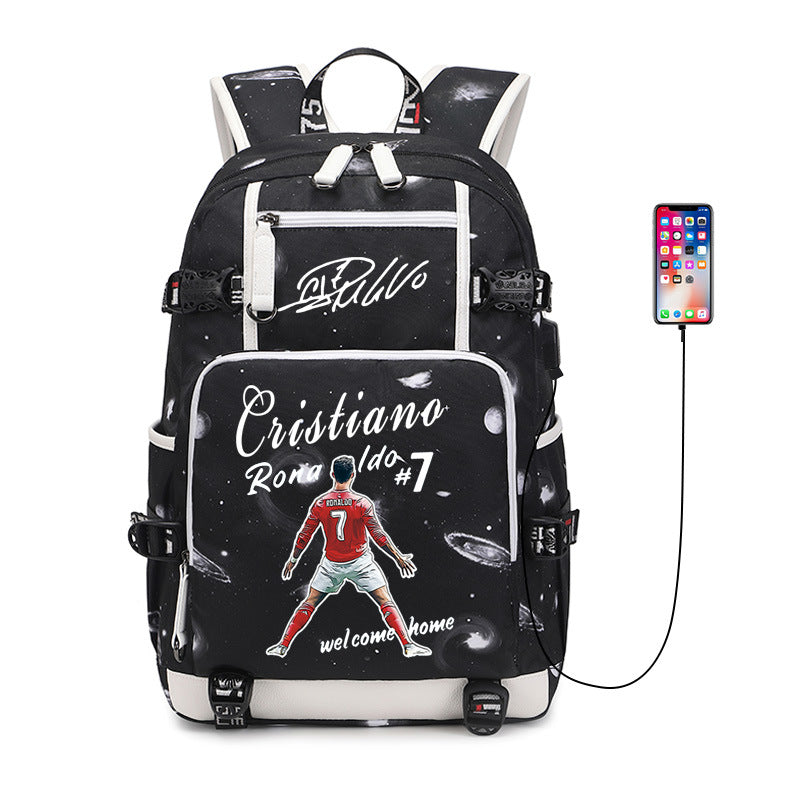 Women's & Men's & Football Star Luo Large Capacity Backpacks