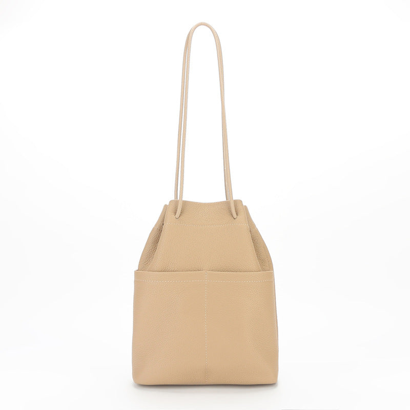 Women's Graceful Drawstring Minority Simple Fashion Backpacks
