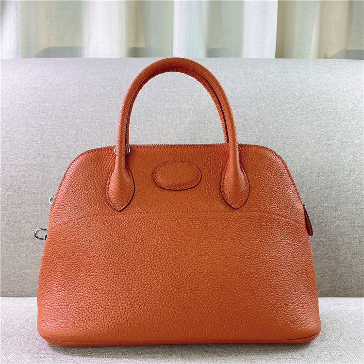 Women's First Layer Cowhide Bowling Shell Fashion Handbags