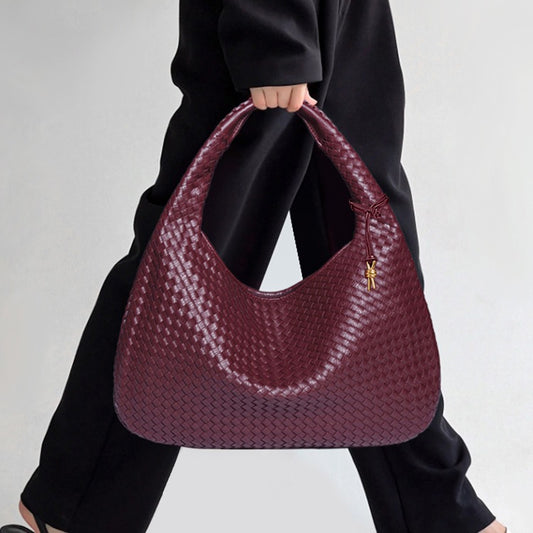 Women's Crescent Hand-woven Portable Dumpling Fashion Underarm Shoulder Bags