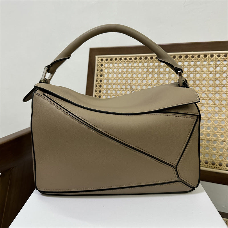 Women's Trendy Geometric Rhombus Contrast Color Advanced Crossbody Bags
