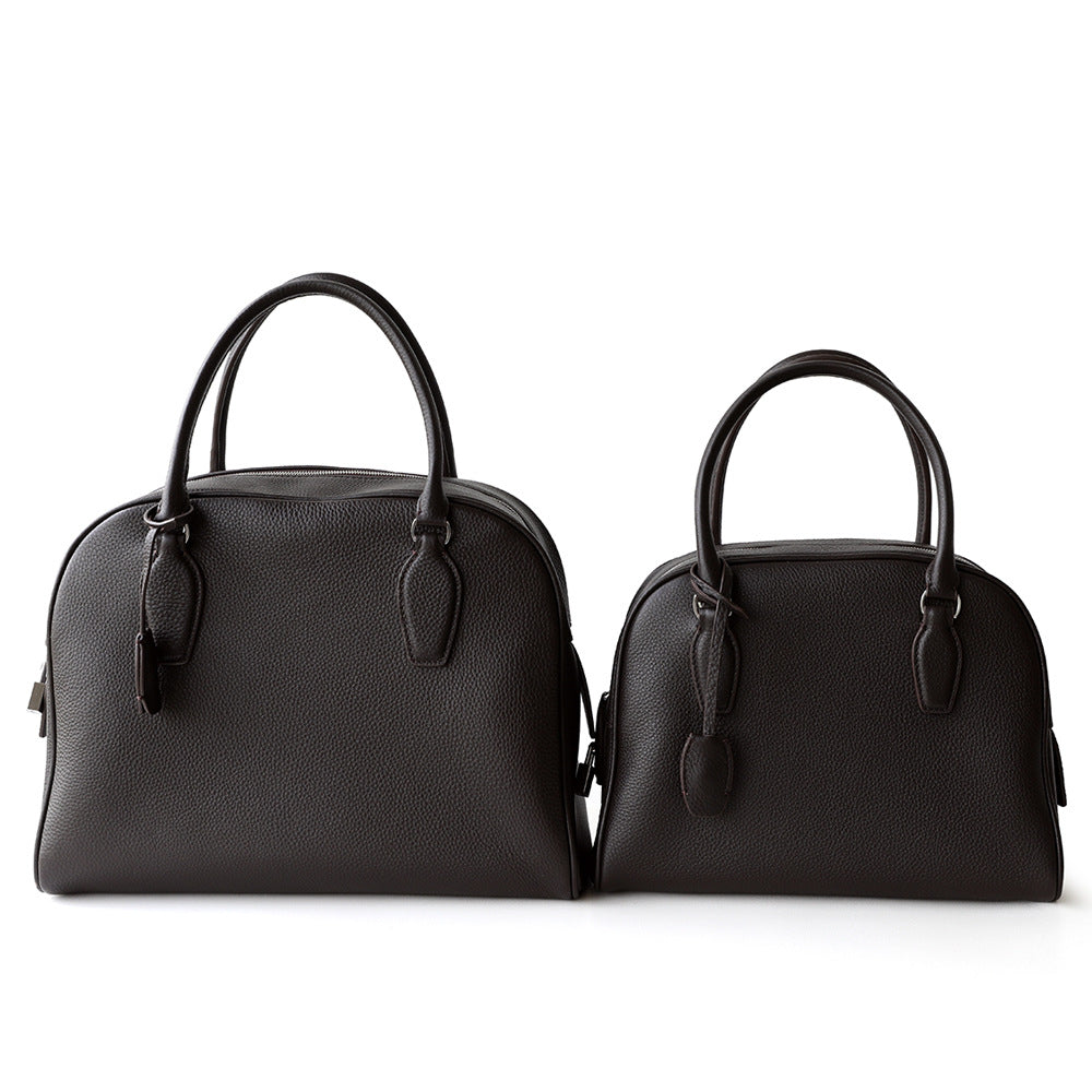 Women's High-grade First Layer Cowhide Bowling Chloe Handbags