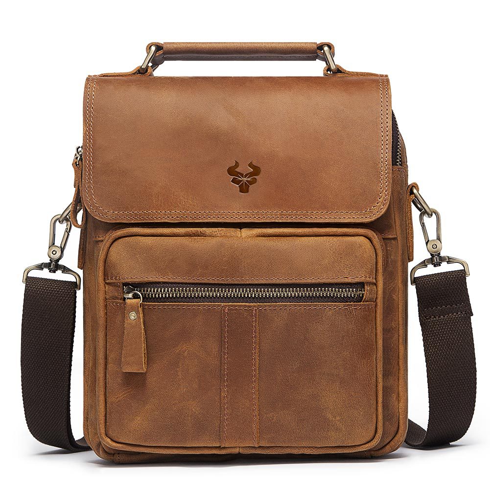 Men's Leather Vintage First Layer Cowhide Crazy Men's Messenger Bags