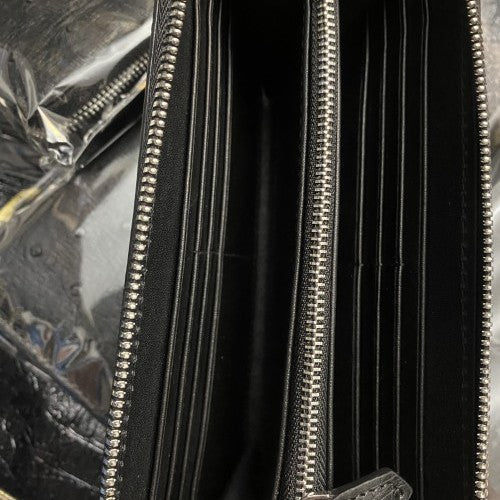 Men's Siamese Crocodile Fish Skin Fashion Trendy Clutch Long Men's Handbags