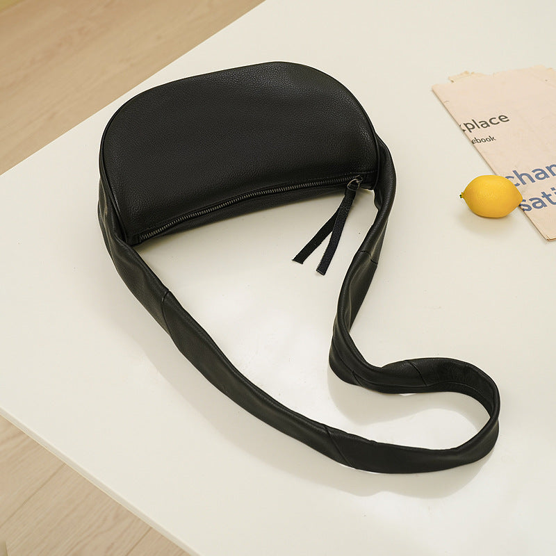 Women's Dumpling High Sense Genuine Leather Soft Shoulder Bags