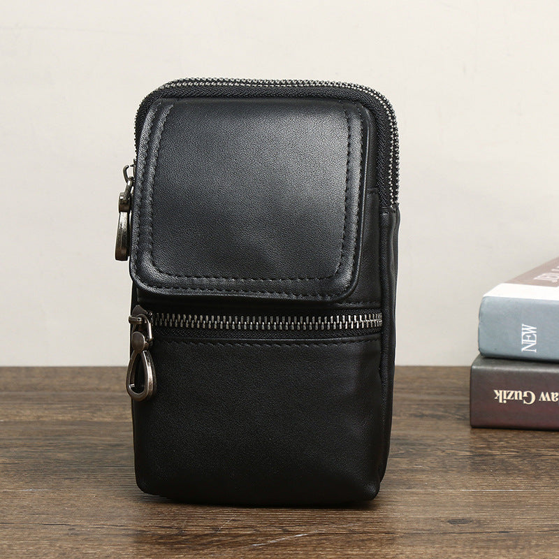 Men's Layer Zipper Contractor Construction Site Vertical Men's Waist Packs