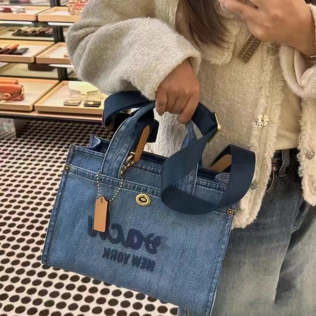 Women's Ole Denim Portable Large Capacity Totes Bags
