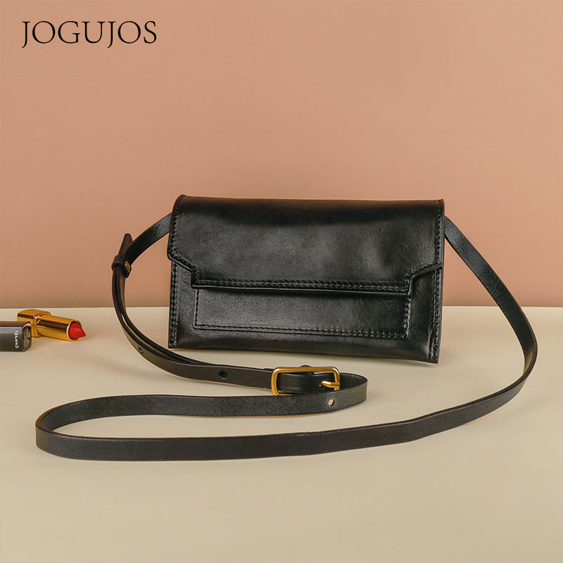 Women's Simple Fashion Cowhide Genuine Leather Shoulder Bags