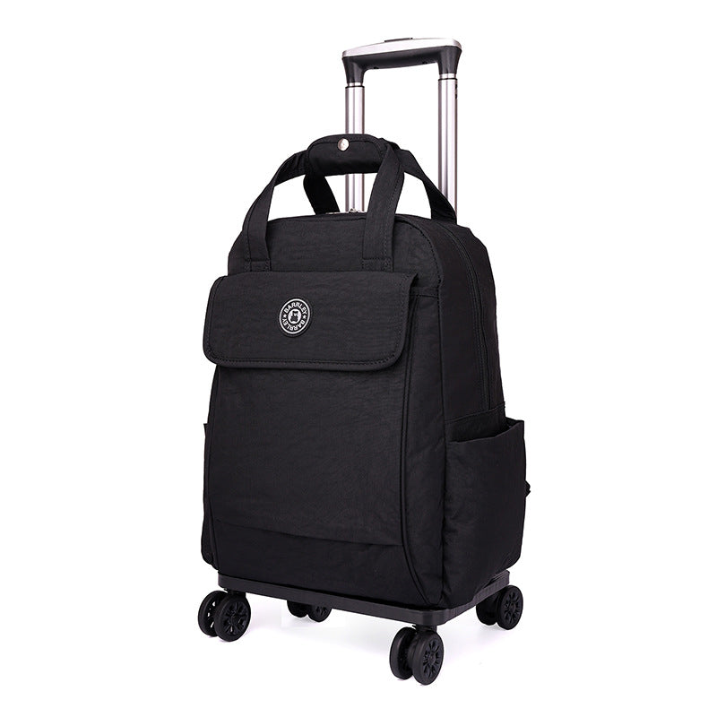Men's Charming Large Capacity Black Boarding Travel Bags