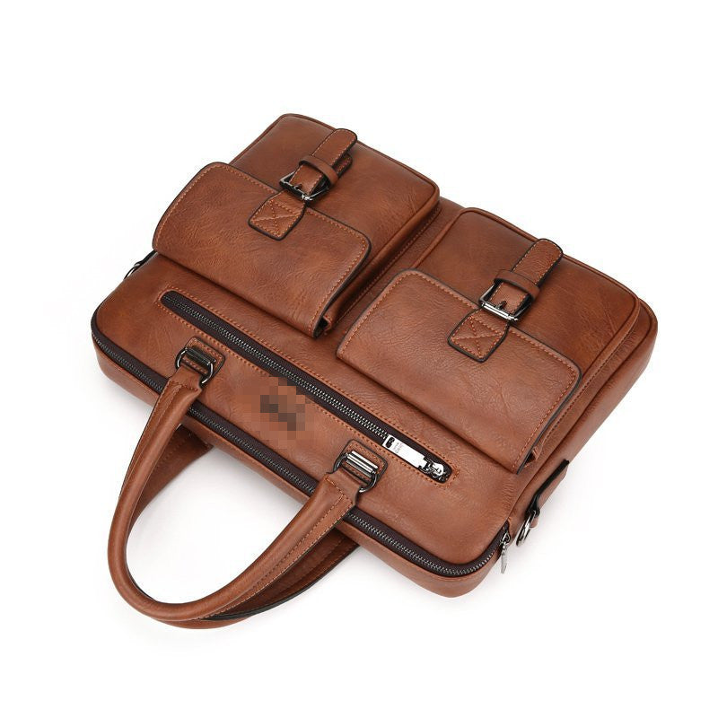 Men's Comfortable Classic Large Fashion Business Men's Shoulder Bags