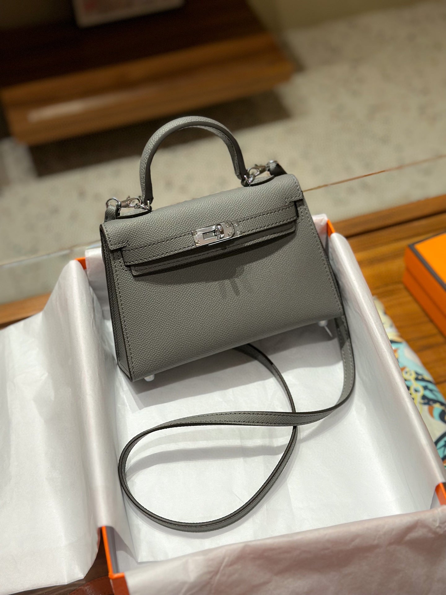 Women's Leather Second Generation Kelly Mini Fashionable Crossbody Bags