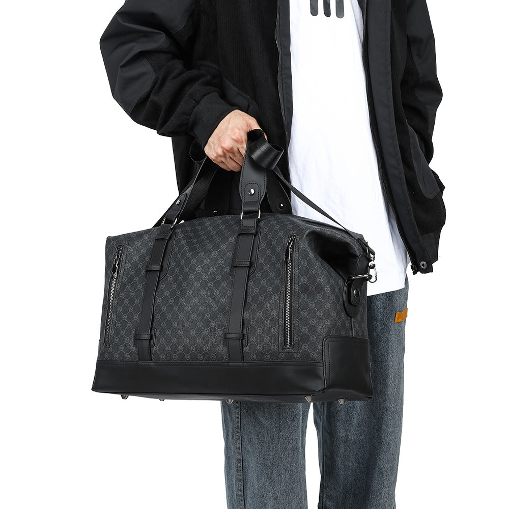 Men's Large Capacity Short Business Trip Trendy Shoulder Bags