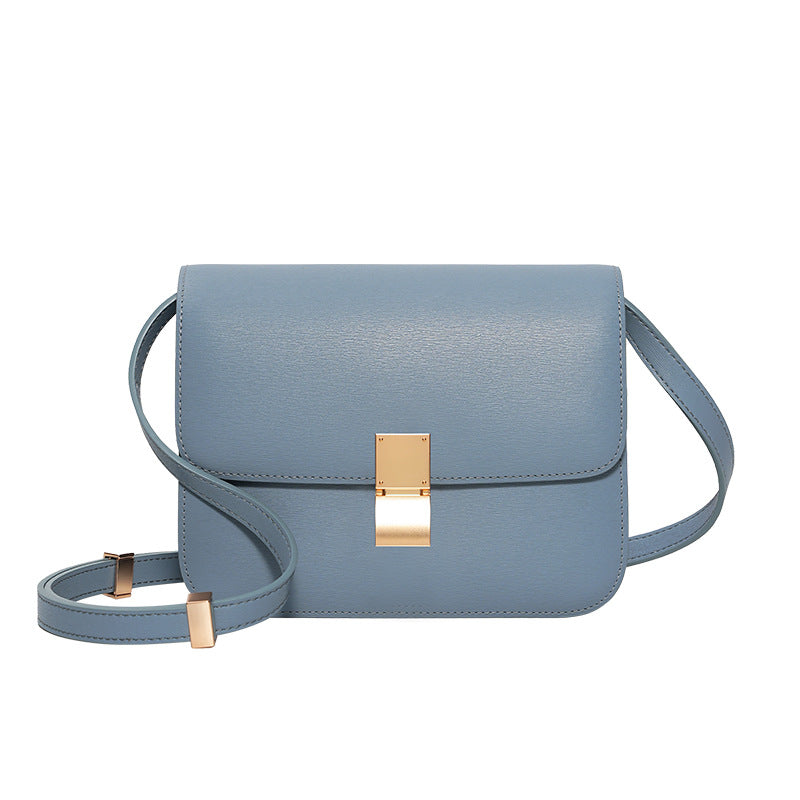 Women's Genuine Leather Retro Light Luxury Minority Joker Small Square Bags