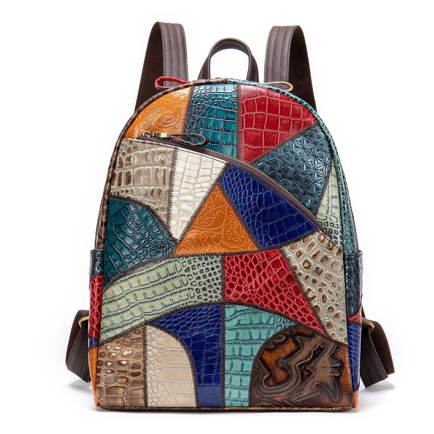 Women's Charming Leather Embossed Stitching Cow Bags