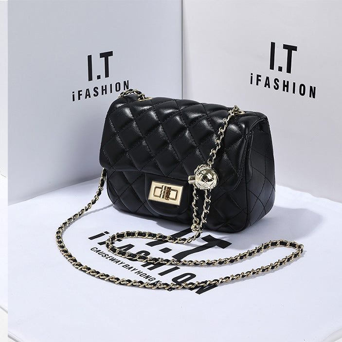 Women's Classic Style Rhombus Chain Fat Underarm Crossbody Bags