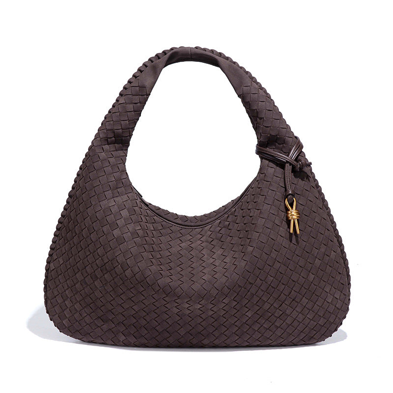 Dumpling Hand Commuter Underarm Vintage Deerskin Veet Armpit Bags