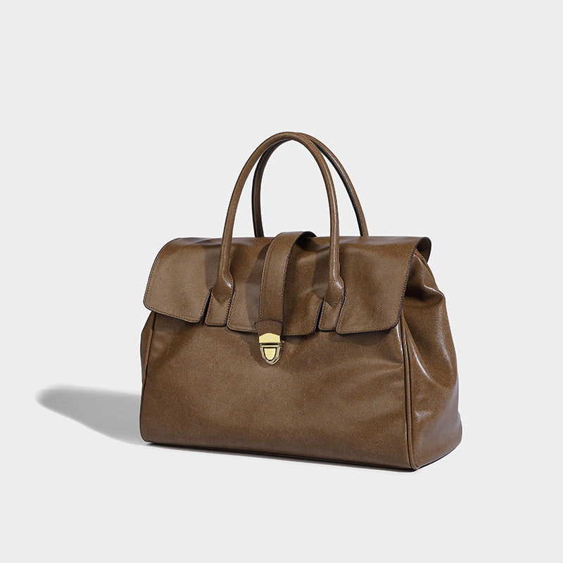 Women's High-grade Large Capacity Commuter Retro Portable Handbags