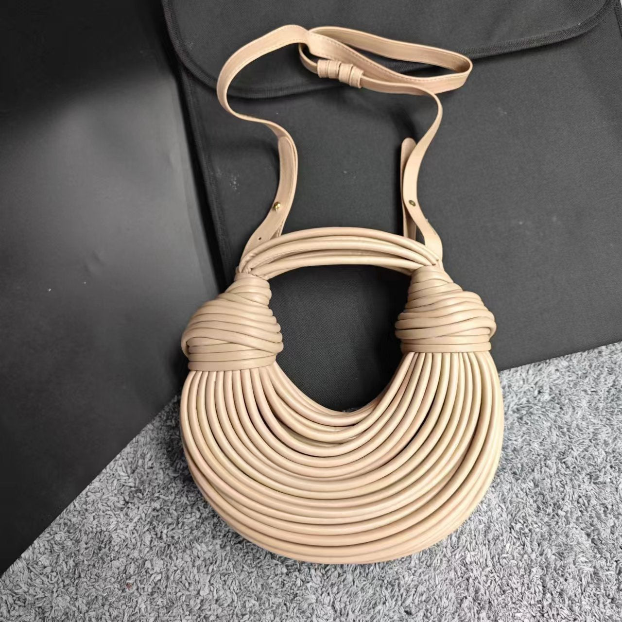 Women's Summer Hand-woven French Minority Gold Handbags