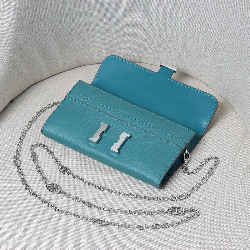 Leather Stewardess Pig Nose Chain Fashion Crossbody Bags