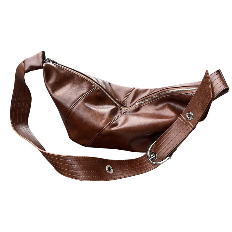 Women's Ge Texture Western Style Large Capacity Dumpling Simple Crossbody Bags