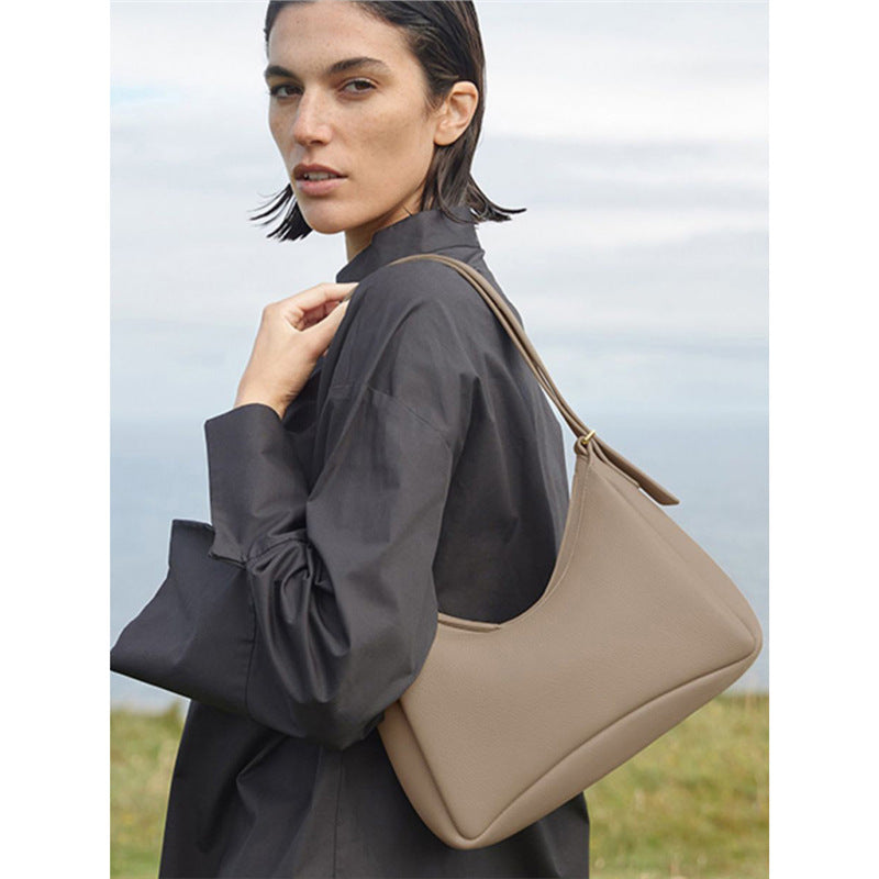 Women's Niche Design Underarm Leather Light Luxury Bags