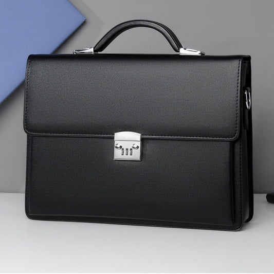 Men's Genuine Leather Large Capacity Office Computer Bags