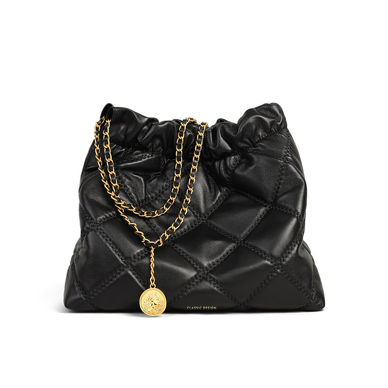 Women's Unique Commuter Leather Chain Portable Shoulder Bags
