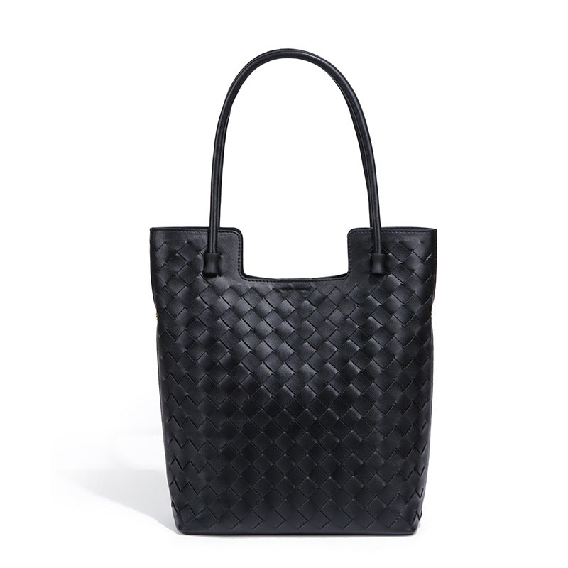 Women's Fashion Woven High-grade Super Soft Leather Tote Bags