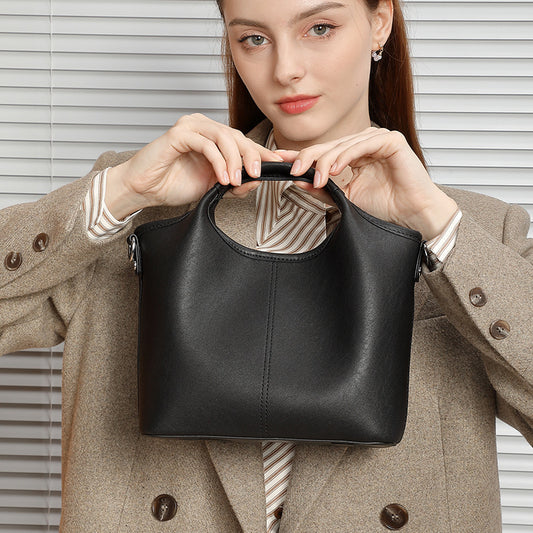 Women's Top Layer Leather Retro Portable High-grade Crossbody Bags