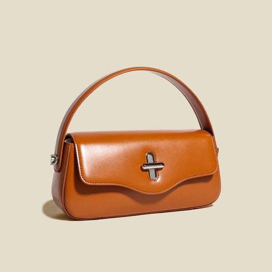 Women's Cowhide Design Retro One Genuine Leather Armpit Bags