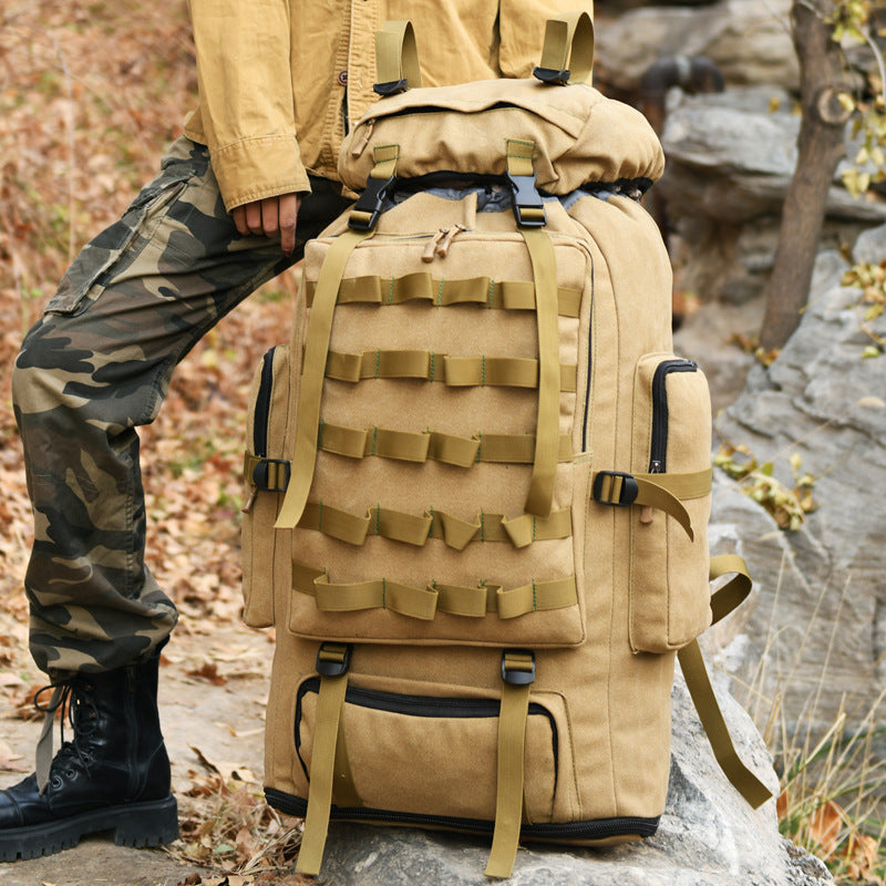 Women's & Men's & Large Capacity Canvas Expandable Li Backpacks