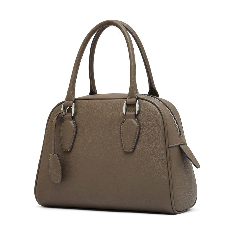 Women's Cowhide Minimalist Boston Bowling High-grade Genuine Leather Crossbody Bags