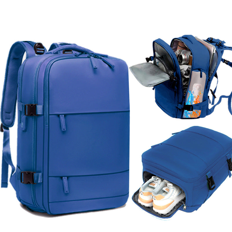 Women's & Men's & Simple Large Capacity Bottom Independent Backpacks