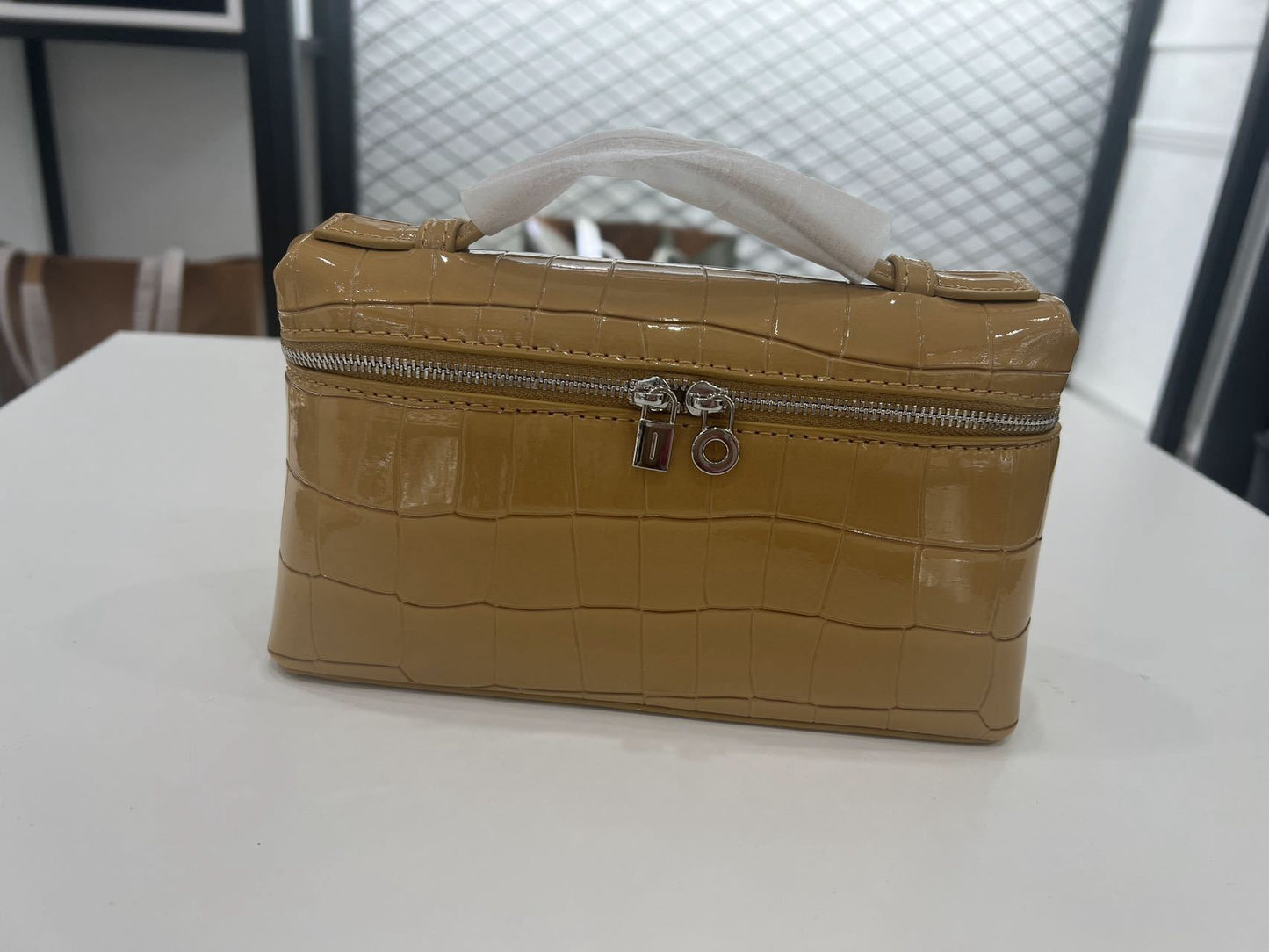 Women's Lunch Box Genuine Leather Portable For Bags