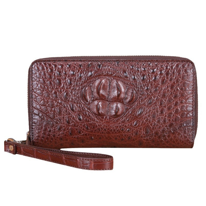 Men's Crocodile Leather Clutch Large Capacity Business Bags