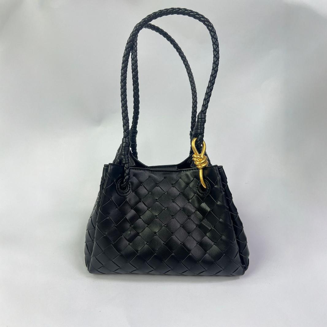 Hand-woven Parachute Metal Cord Fastener Vegetable Handbags