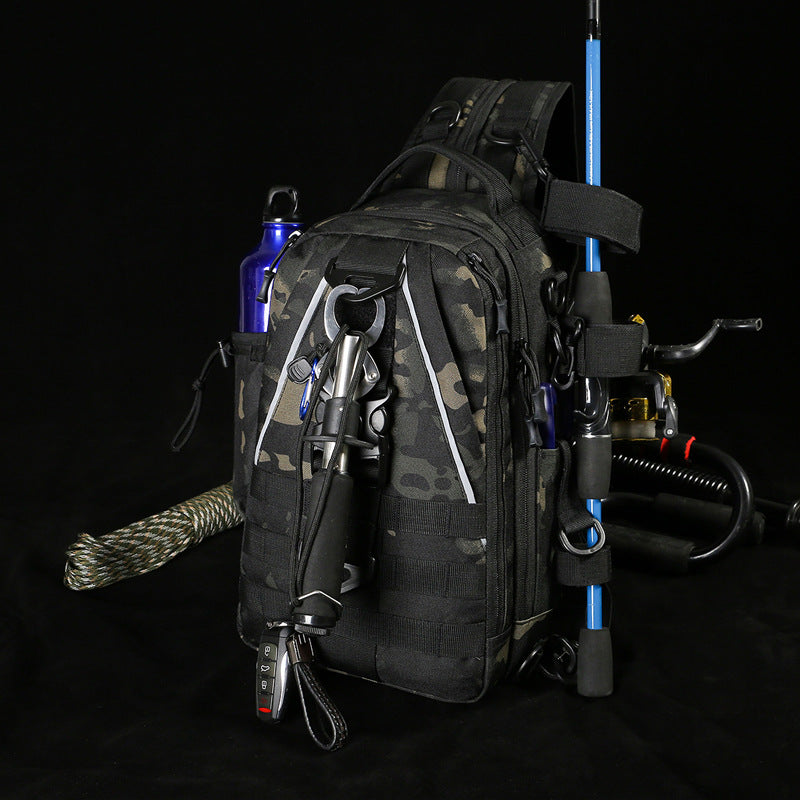 Single Lure Slanted Large Capacity Back Sports Backpacks