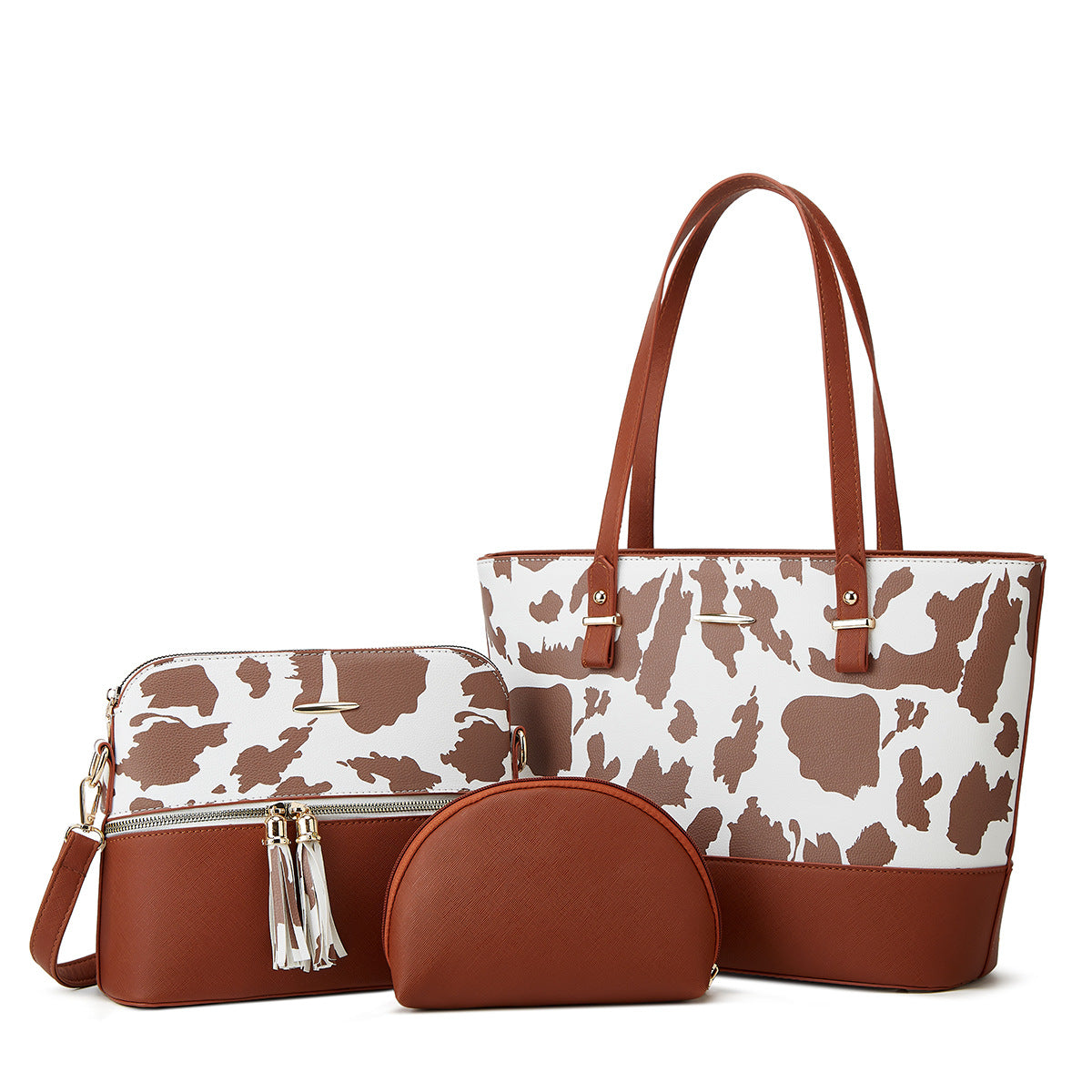 Comfortable Women's Durable Glamorous Elegant Three-piece Shoulder Bags