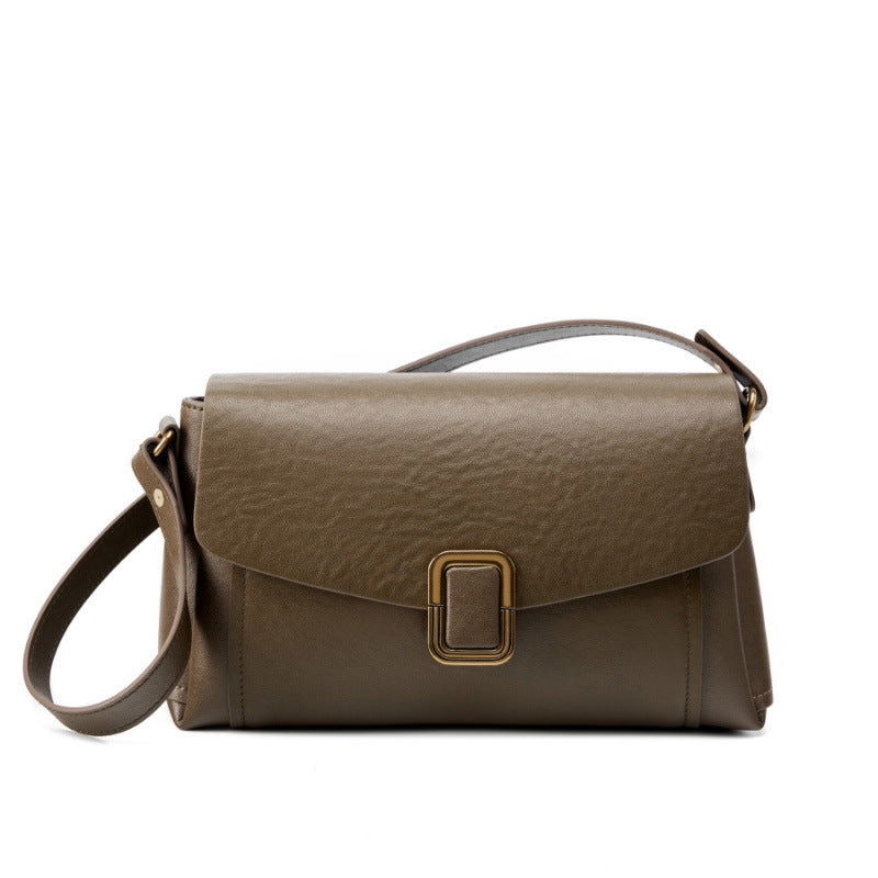 Women's Genuine Leather Niche High-grade Female Commuting Crossbody Bags