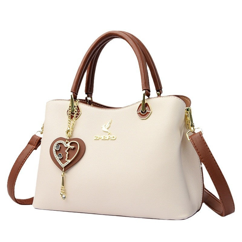 Women's Beautiful Female Fashion Color Contrast Handbags