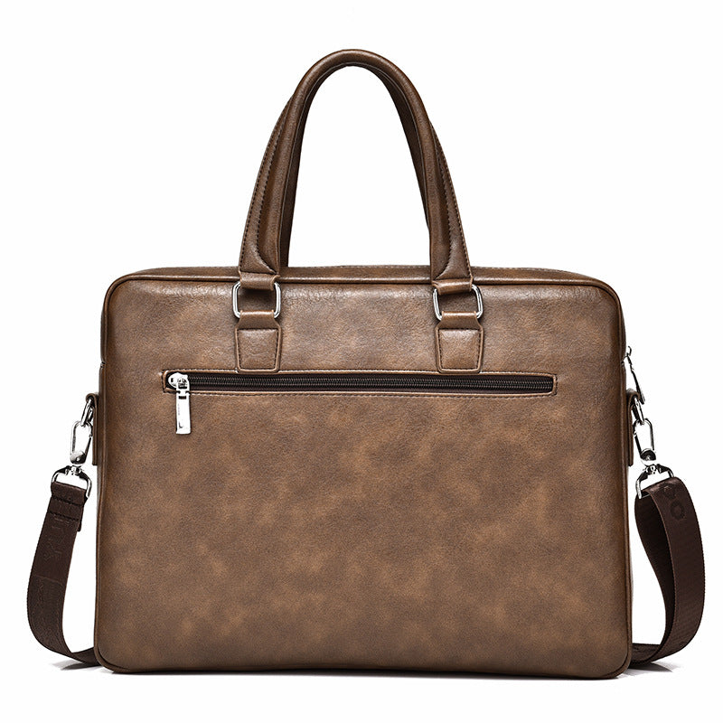 Men's Horizontal Business Fashion Large Capacity Birthday Men's Handbags
