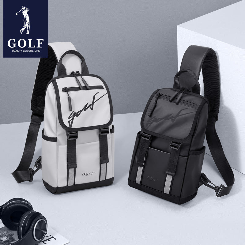 Men's Golf Lightweight One Water Repellent Riding Men's Chest Bags