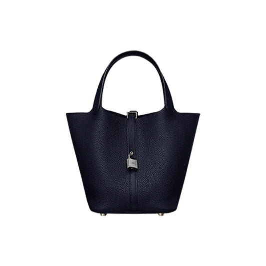 Women's Vegetable Basket First Layer Cowhide Large Shoulder Bags