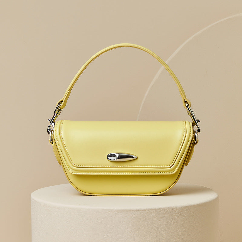 Genuine Leather Strawberry Shape Portable Live Crossbody Bags