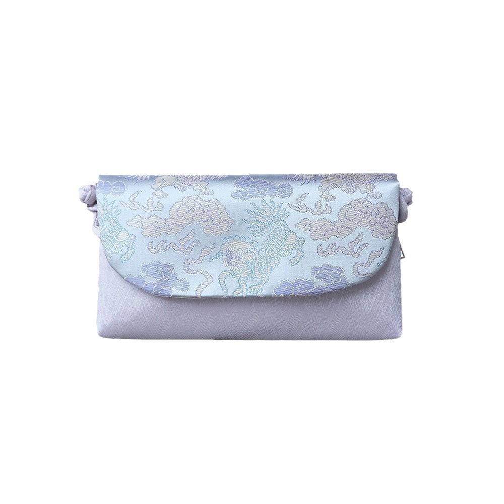 Women's Dynasty Brocade Fabric Han Chinese Clothing Small Square Bags