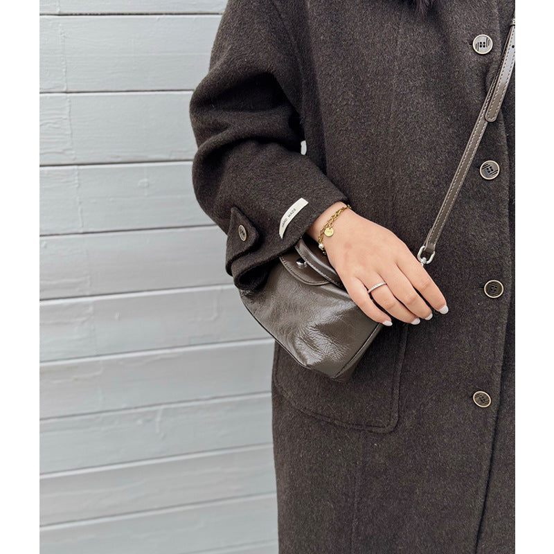 Women's Mini Dumpling Fashion Commuter First Layer Shoulder Bags